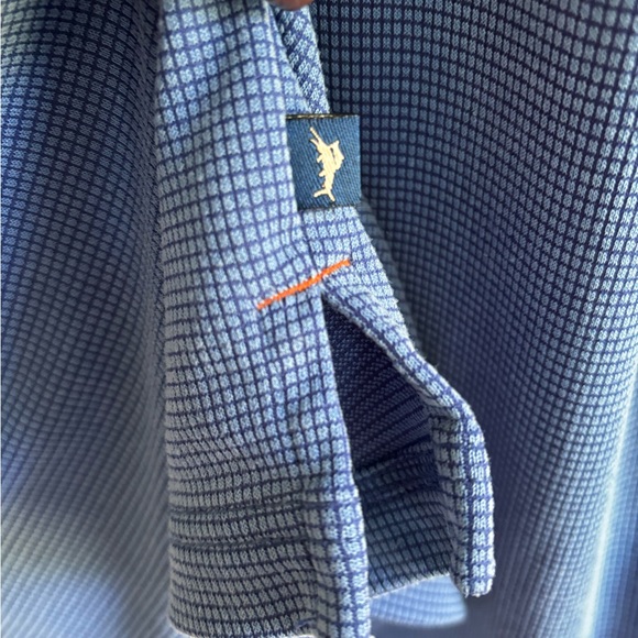 Tommy Bahama Men’s Polo Shirt Blue Patterned Modal Blend Short Sleeve Size XL - Picture 6 of 7